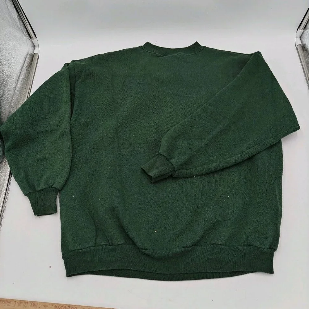 Vintage 90’s Harley Davidson Green RARE Side Winder Snake Crewneck Size Large - Picture 8 of 10